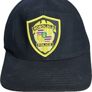 Black Honolulu Police Cap